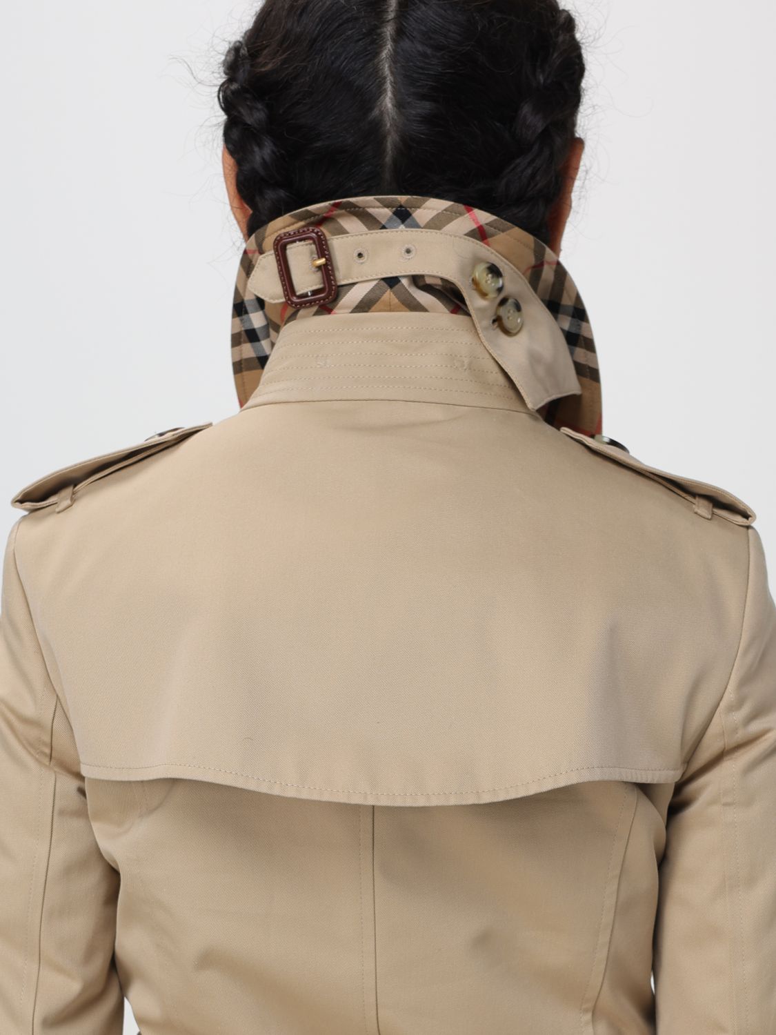 Burberry Trench Coat Woman Honey