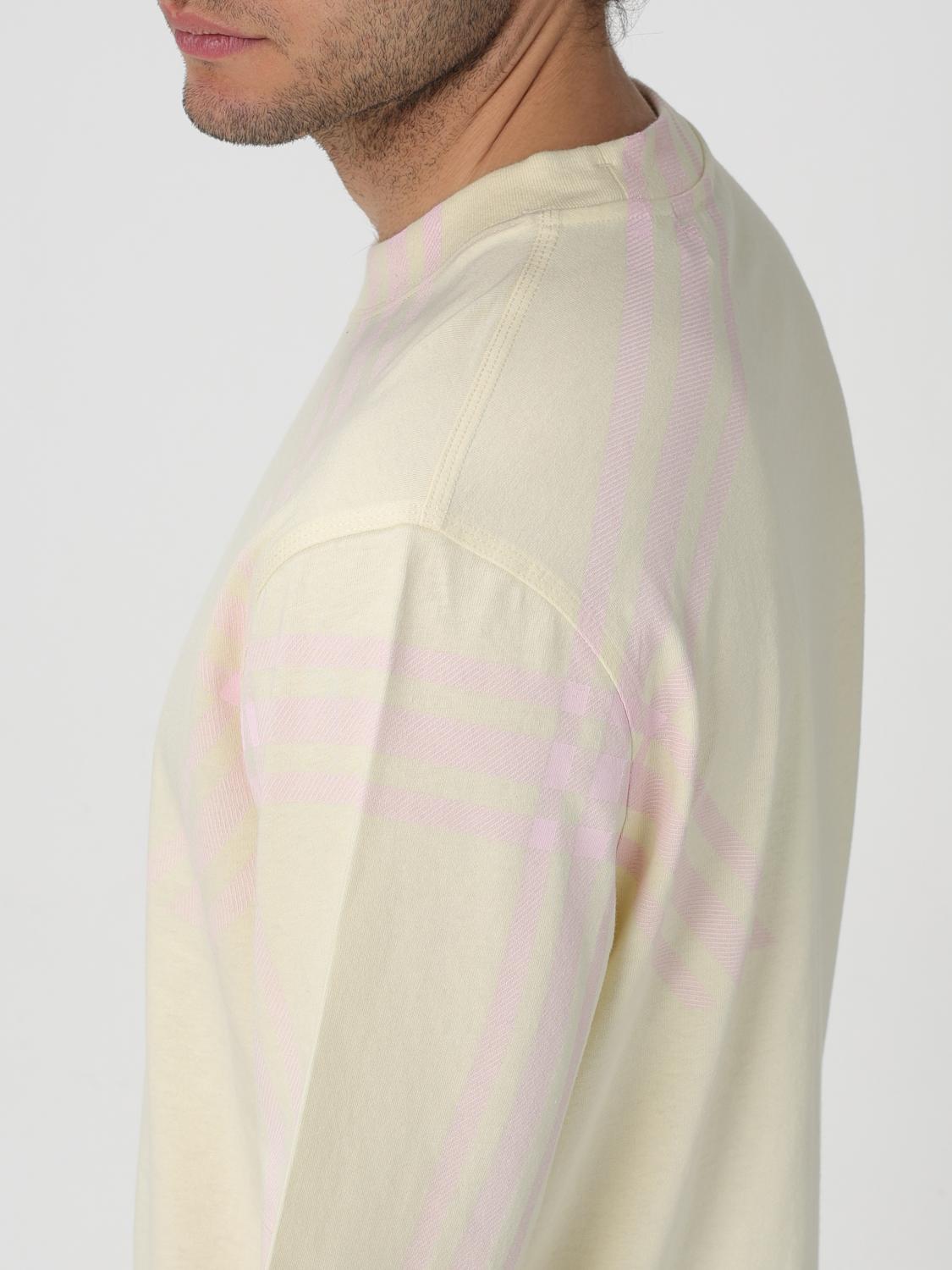 Burberry T Shirt Men Straw Yellow
