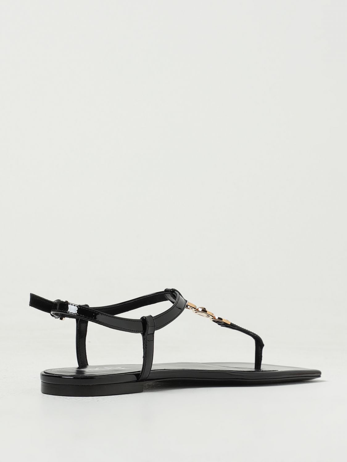 Versace Flat Sandals Woman Black