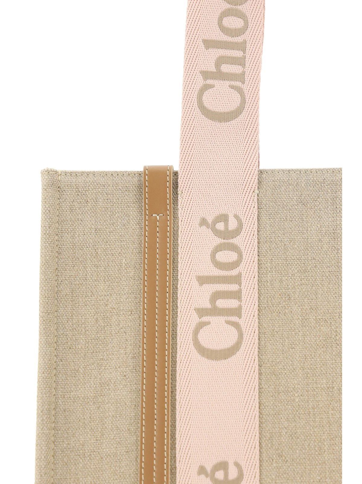 Chloé Woody Shoulder Bag - Blushy Beige