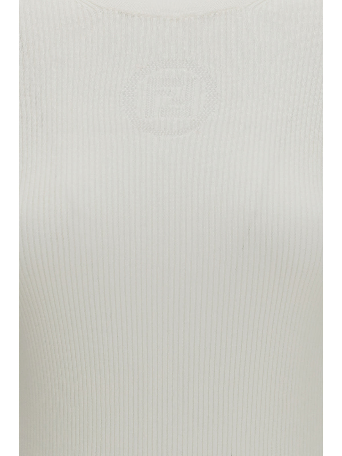 Fendi Short-sleeve cotton Sweater - Off White