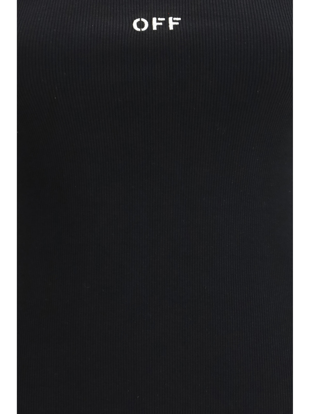Off-White Off Stamp Rib Tank Top - Black-White