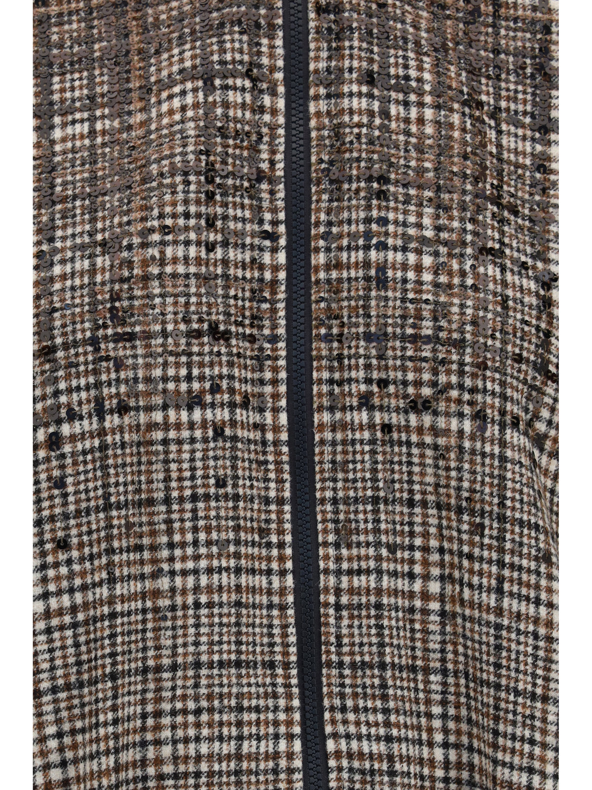 Brunello Cucinelli Padded Jacket with sequin details - Beige Tobacco