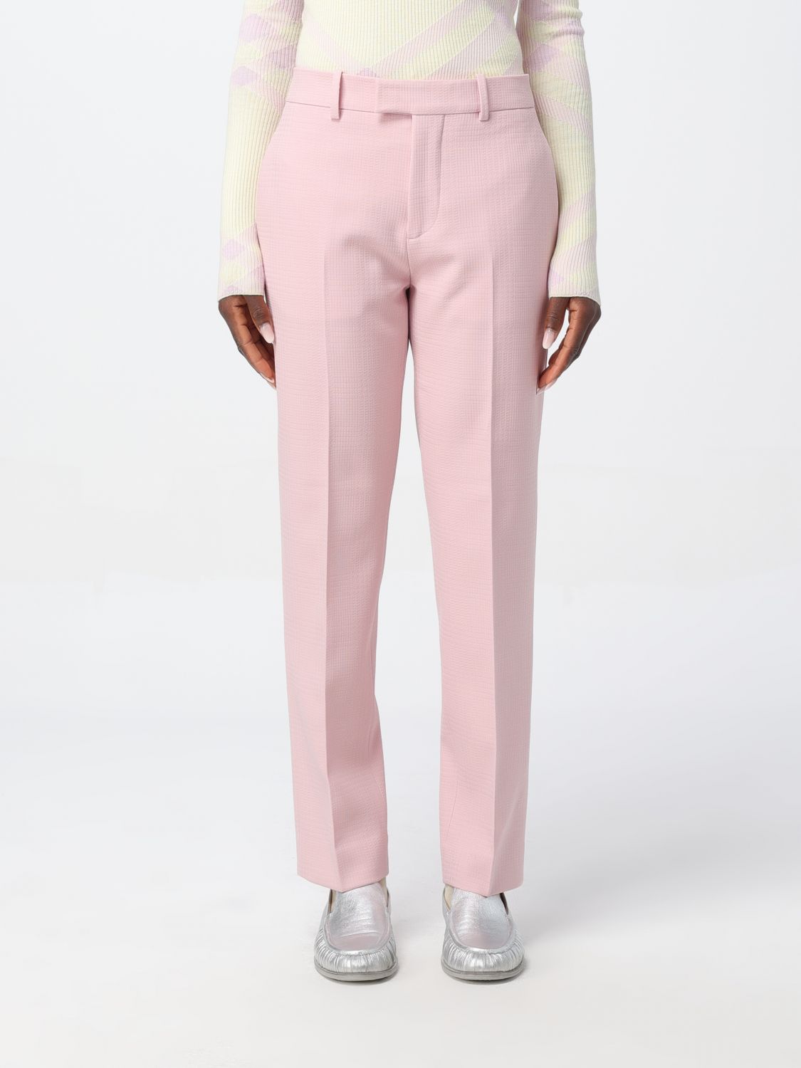 Burberry Pants Woman Pink