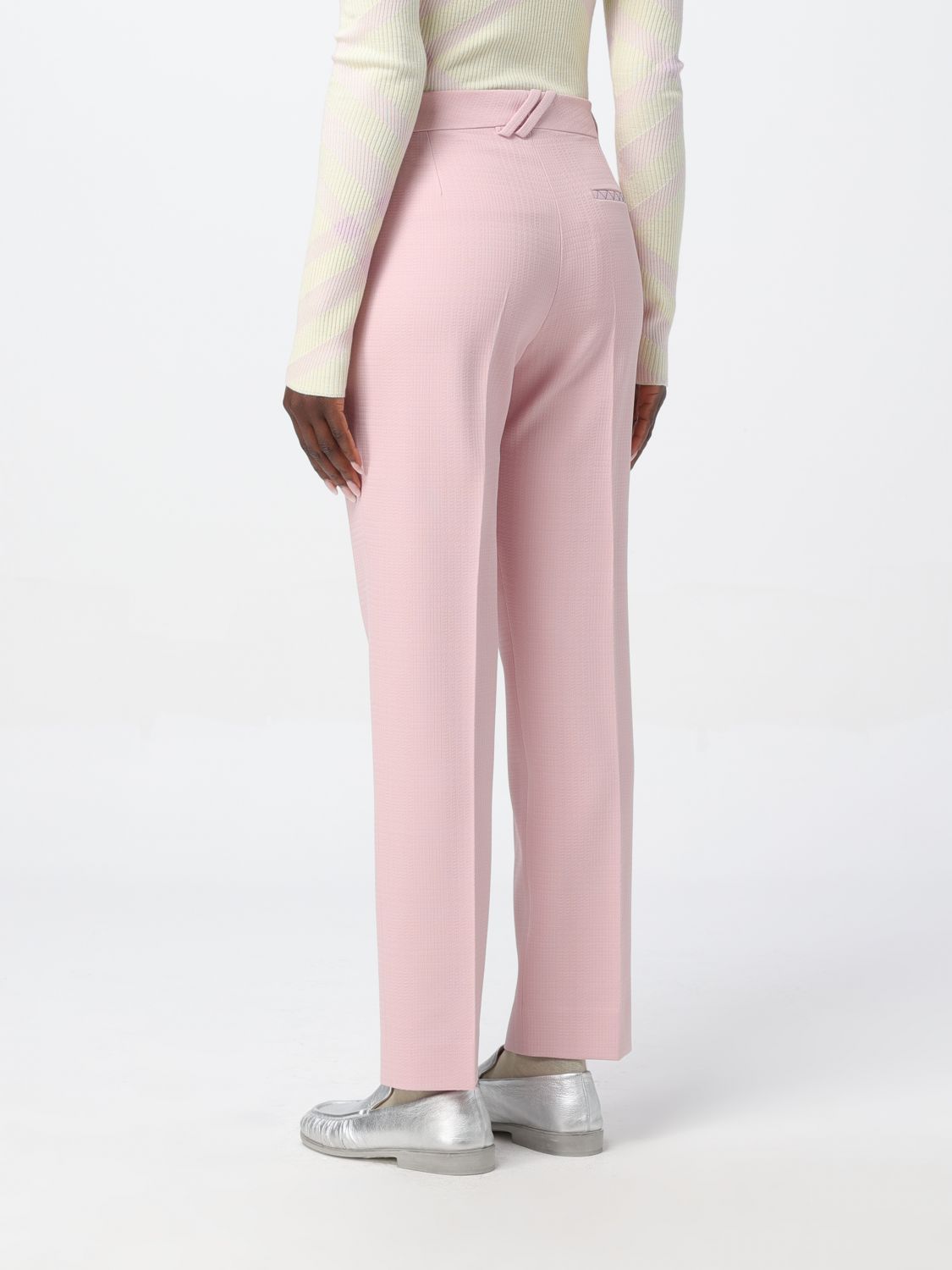 Burberry Pants Woman Pink