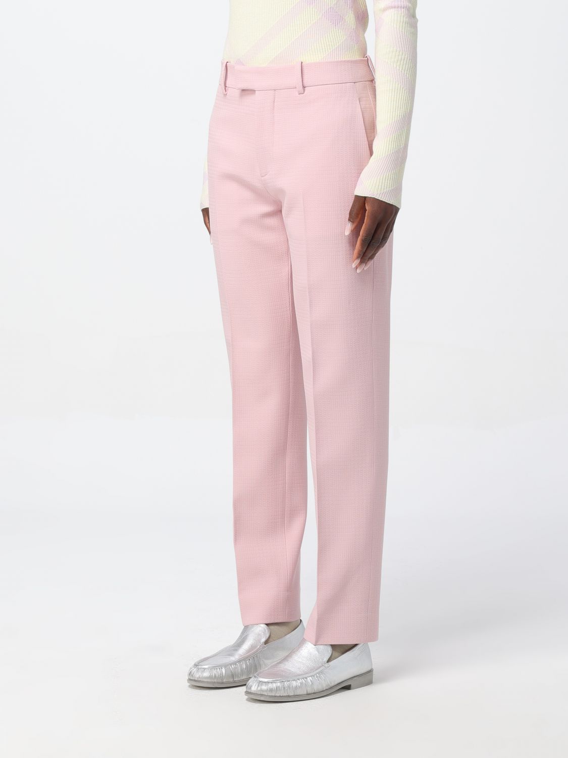 Burberry Pants Woman Pink