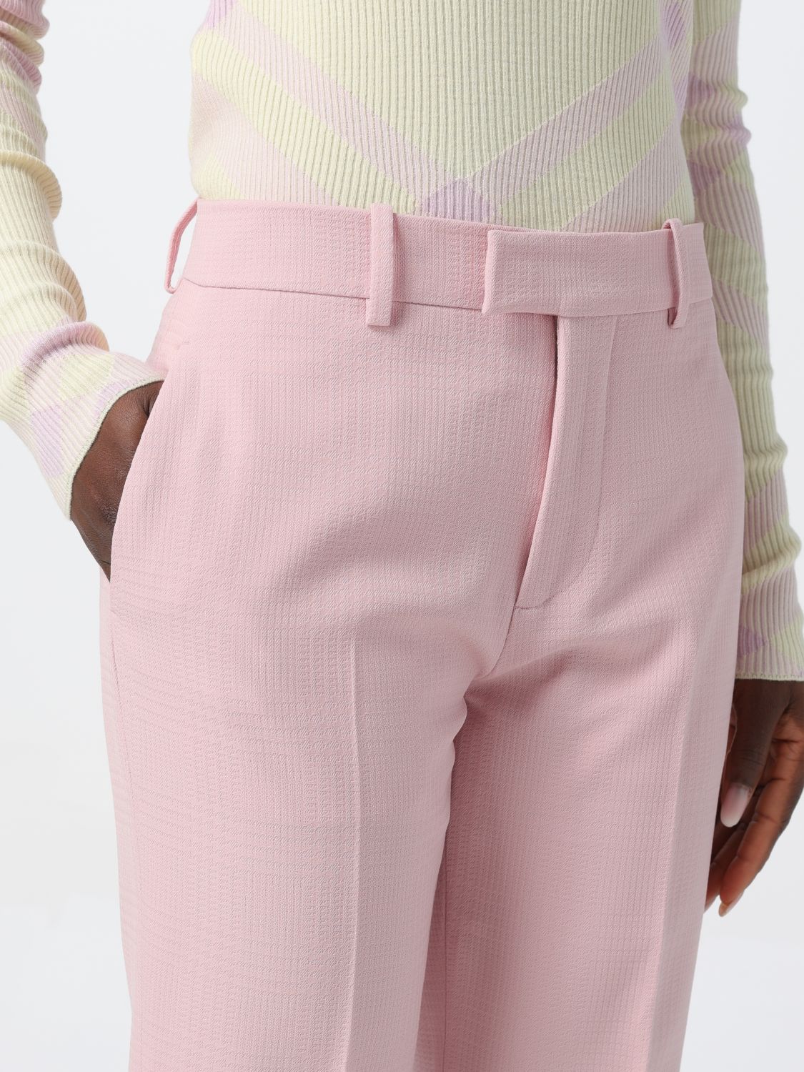 Burberry Pants Woman Pink