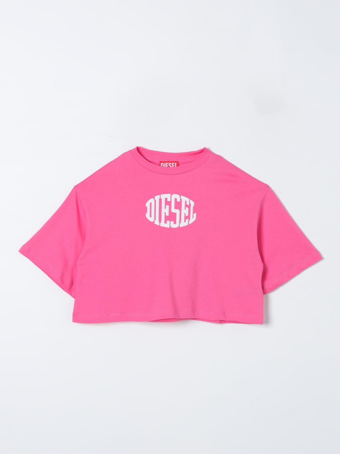 Diesel T Shirt Kids Pink