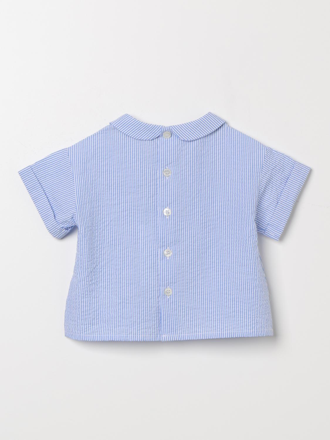 Il Gufo Shirt Kids Gnawed Blue