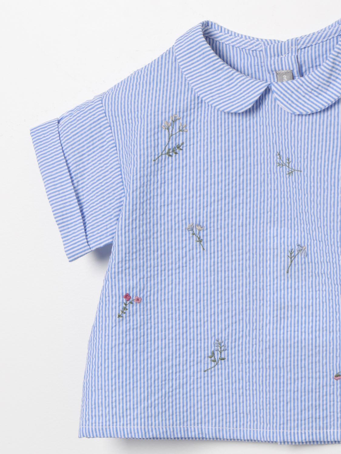 Il Gufo Shirt Kids Gnawed Blue