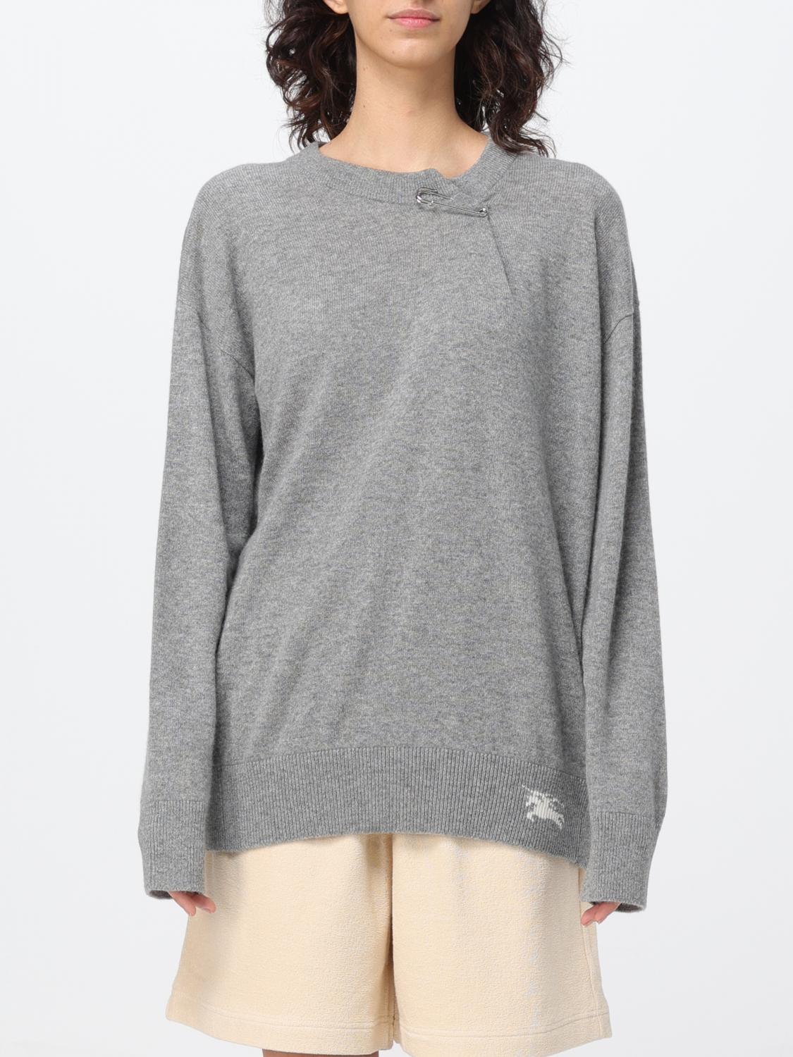 Burberry Sweater Woman Grey