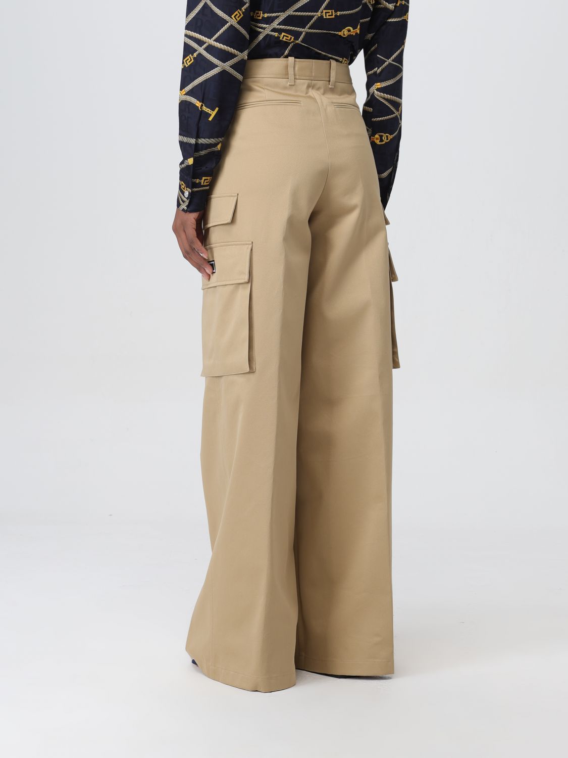 Versace Pants Woman Beige