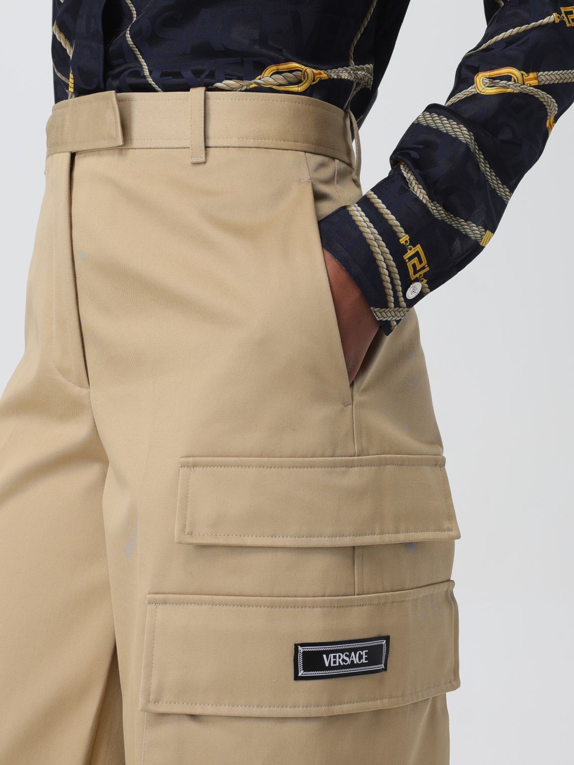 Versace Pants Woman Beige
