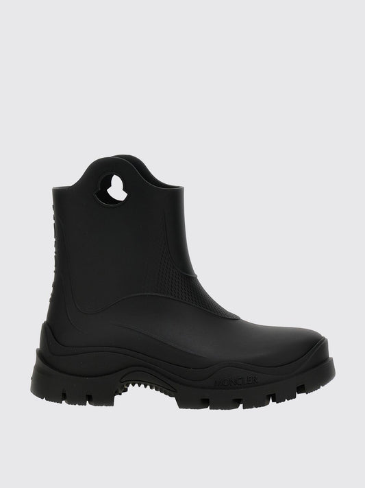 Moncler Flat Ankle Boots Woman Black