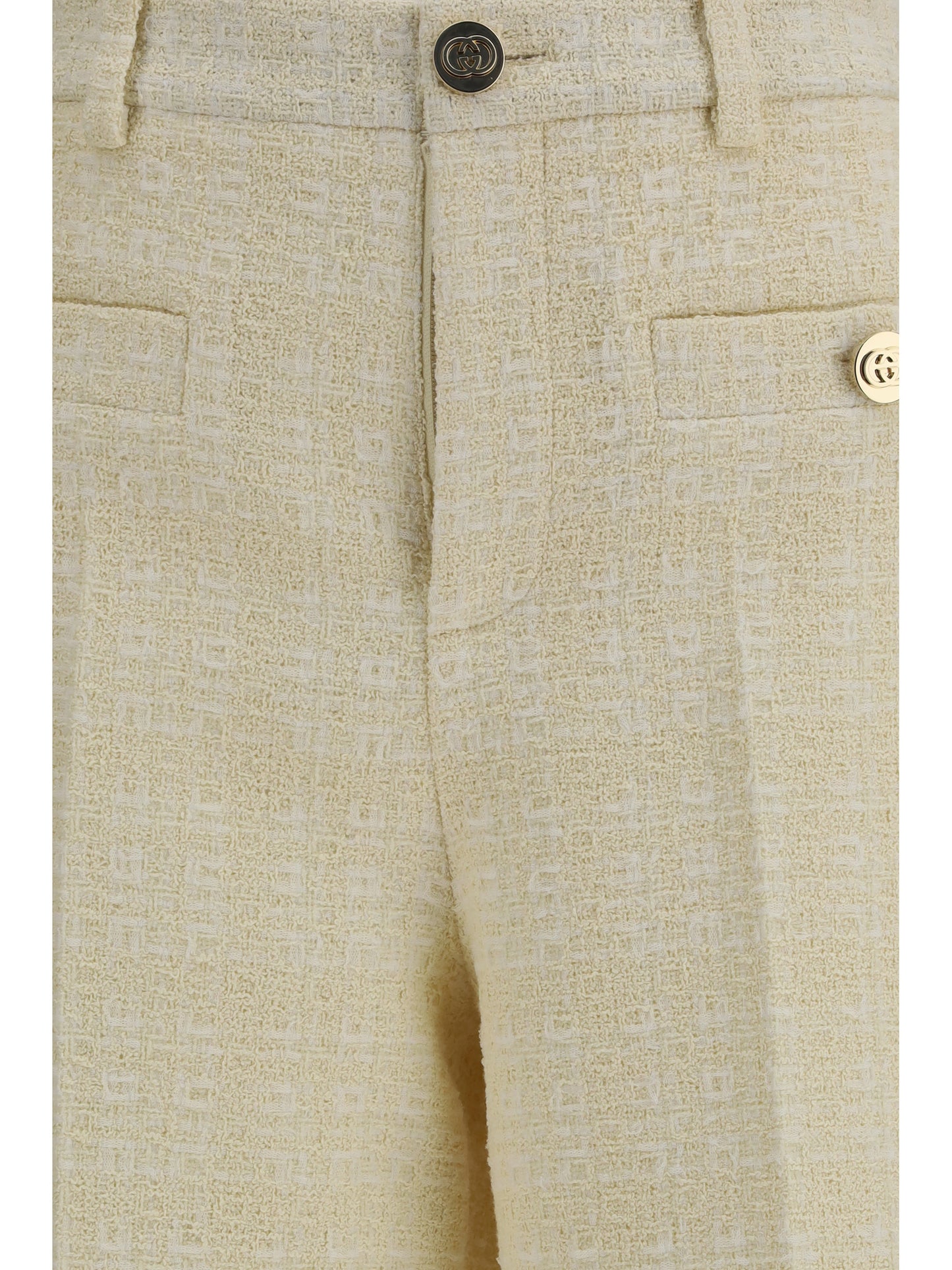 GUCCI Cotton tweed check Pants