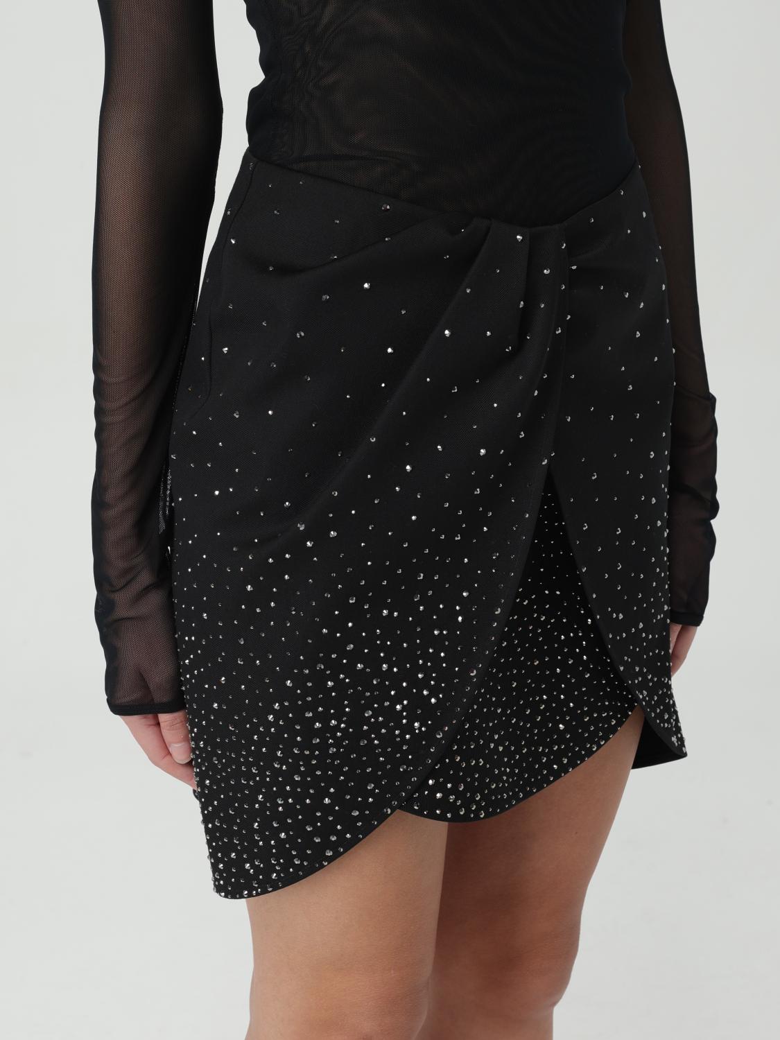 Off White Skirt Woman Black