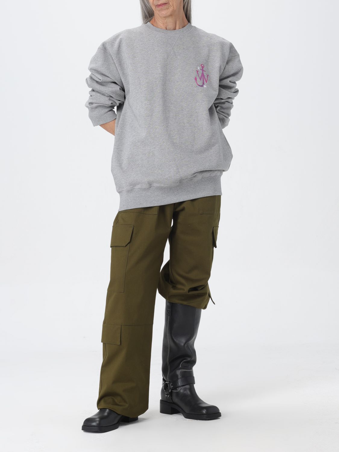 Jw Anderson Sweatshirt Woman Grey