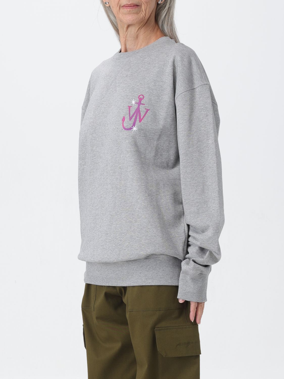 Jw Anderson Sweatshirt Woman Grey