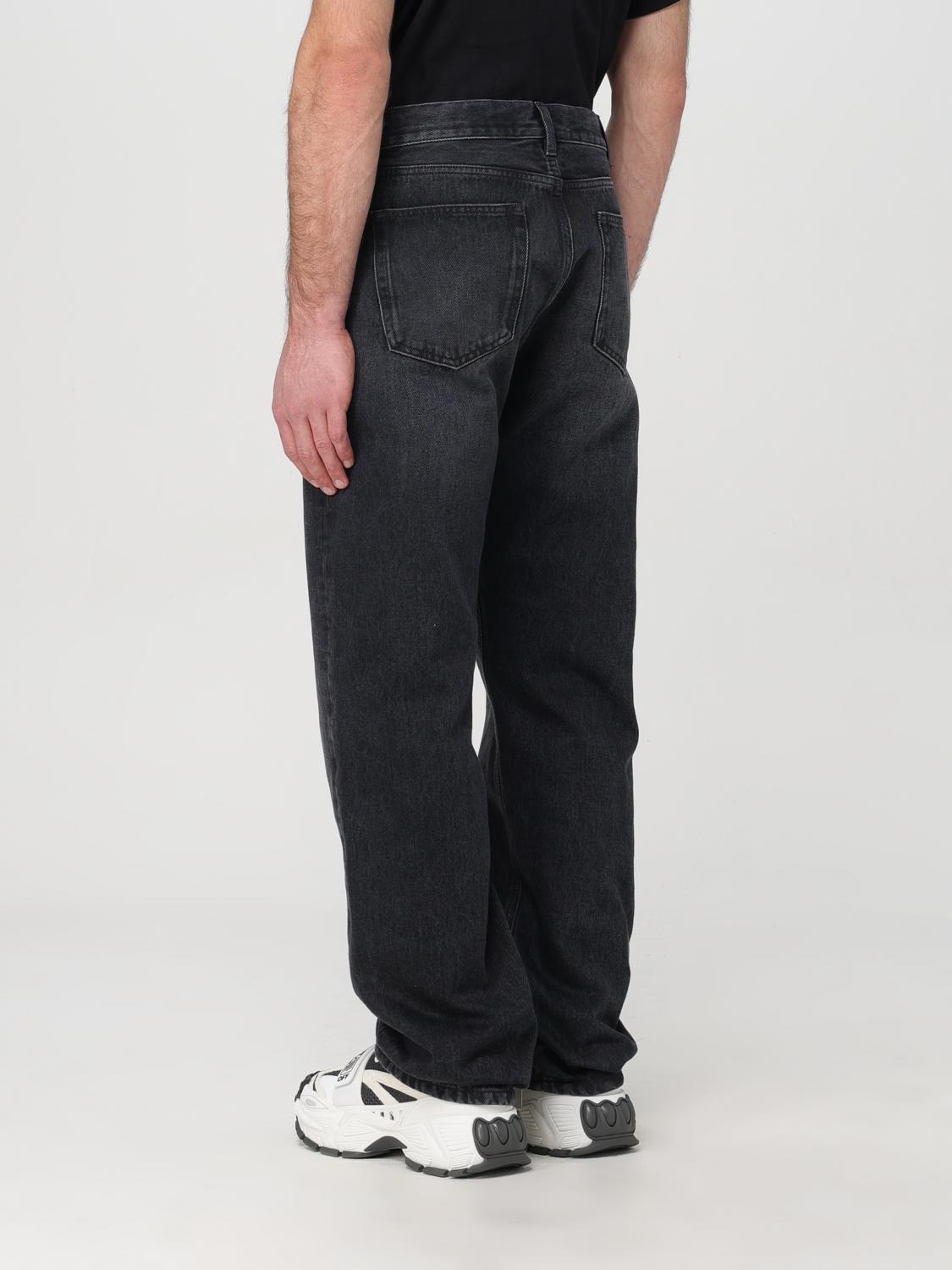 Off White Jeans Men Black