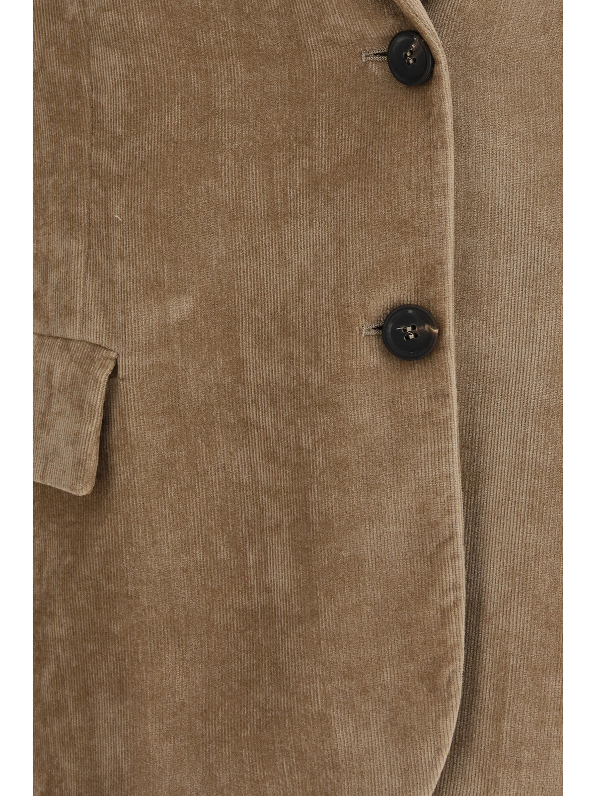 Brunello Cucinelli Fluid corduroy Jacket with monile - Cappuccino