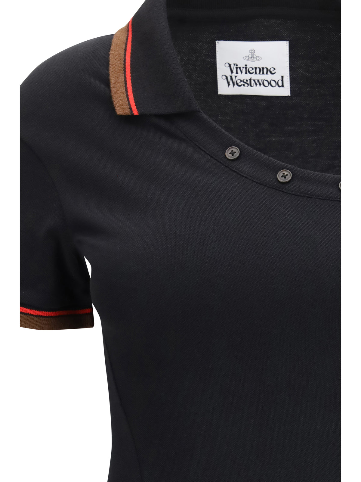 Vivienne Westwood Glory cotton piqué Polo Dress - Black