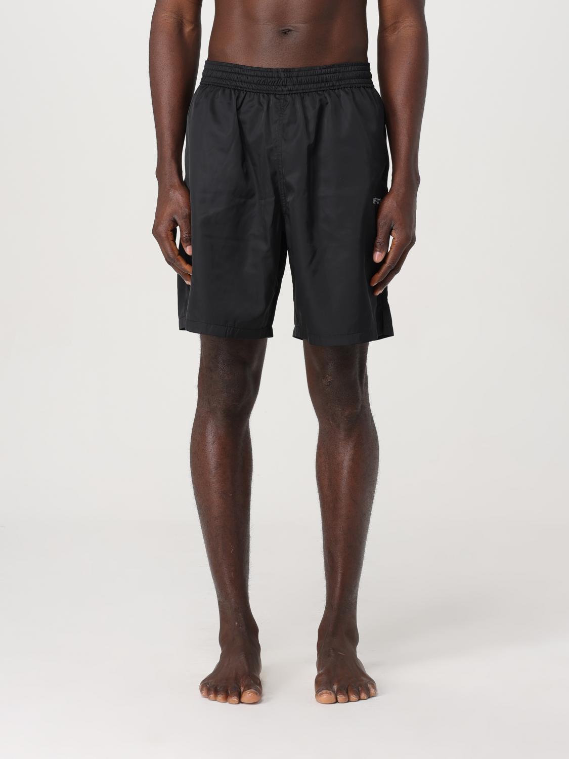 Off White Swimsuit Men Black