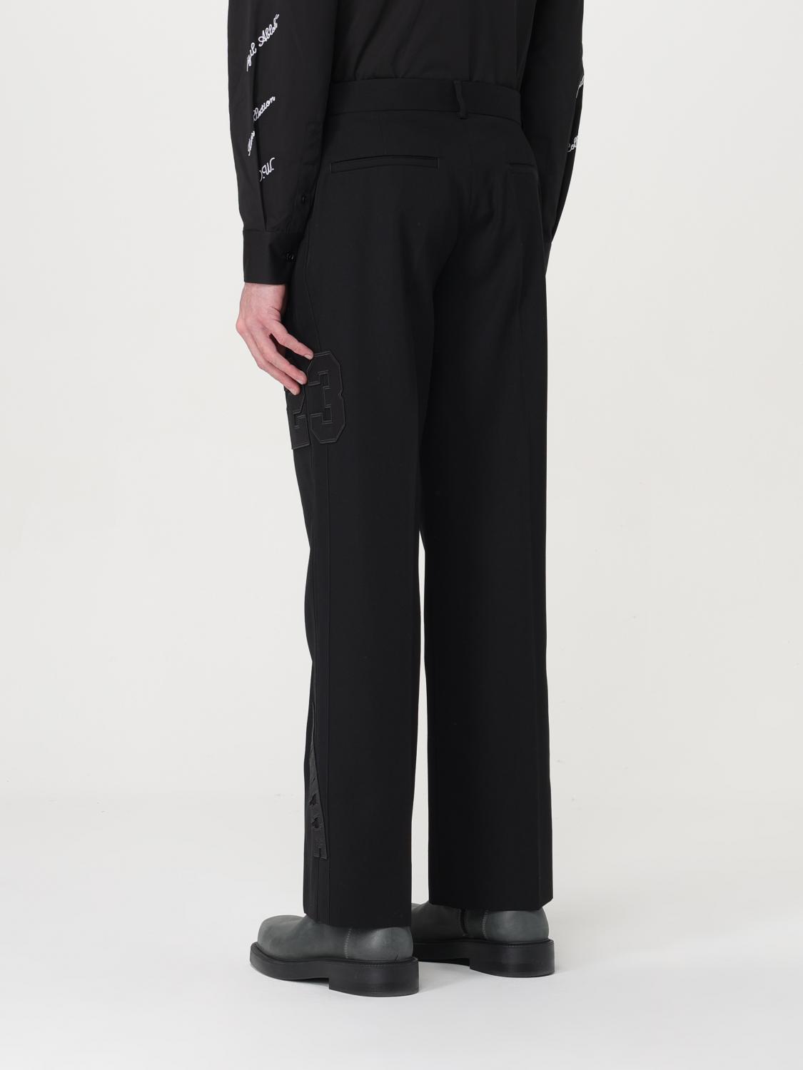 Off White Pants Men Black