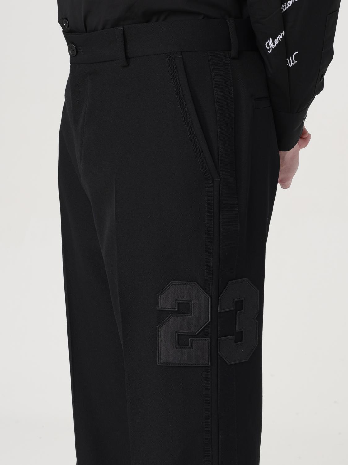 Off White Pants Men Black