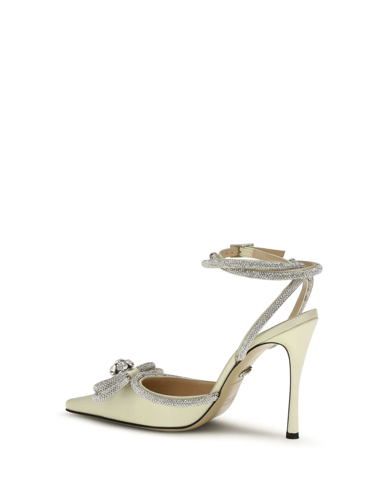 Mach & Mach Satin Pumps - Pastel Yellow