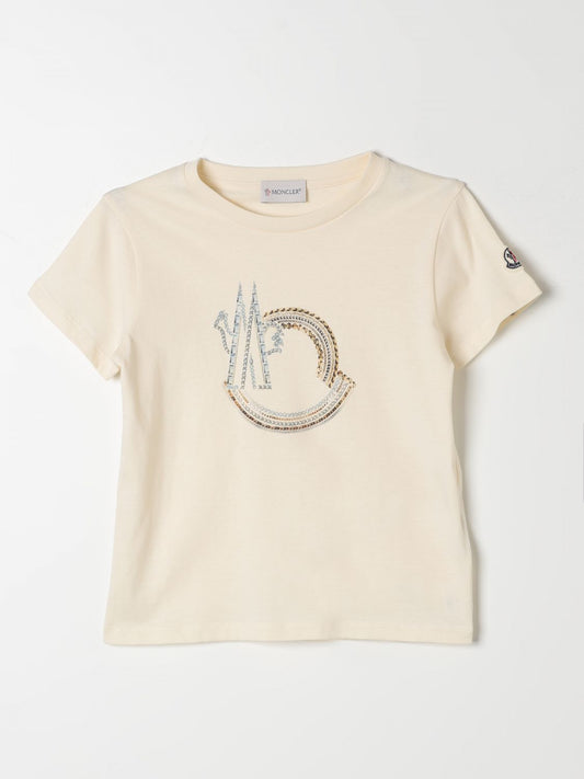 Moncler T Shirt Kids Cream
