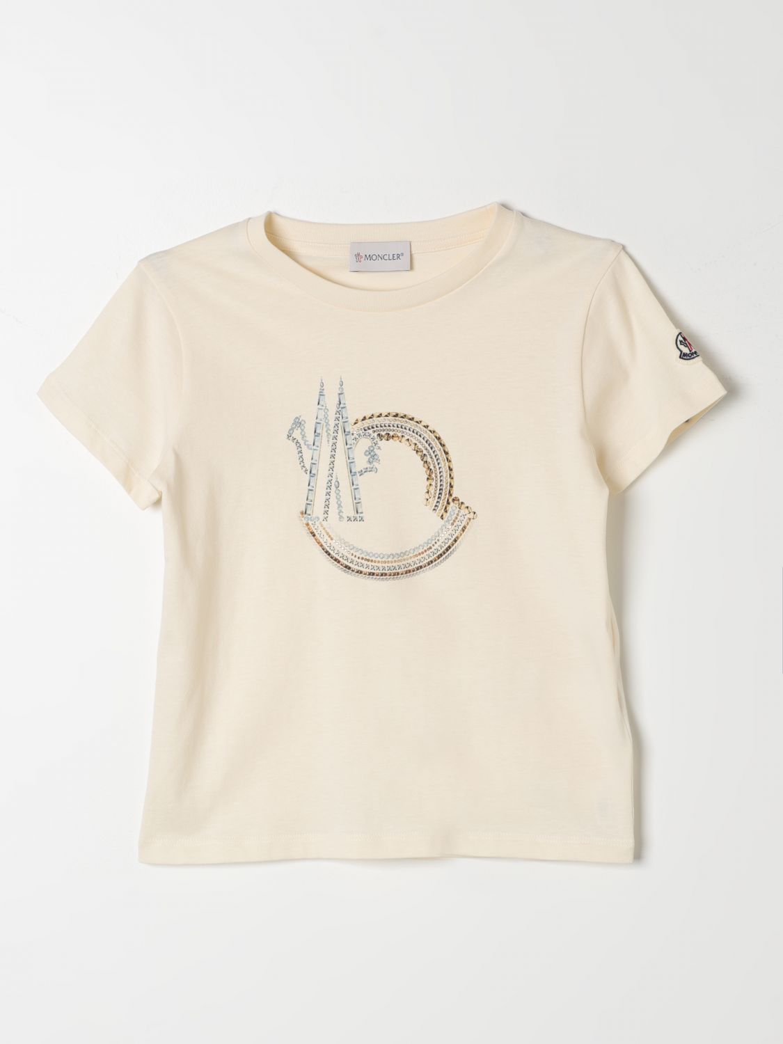 Moncler T Shirt Kids Cream