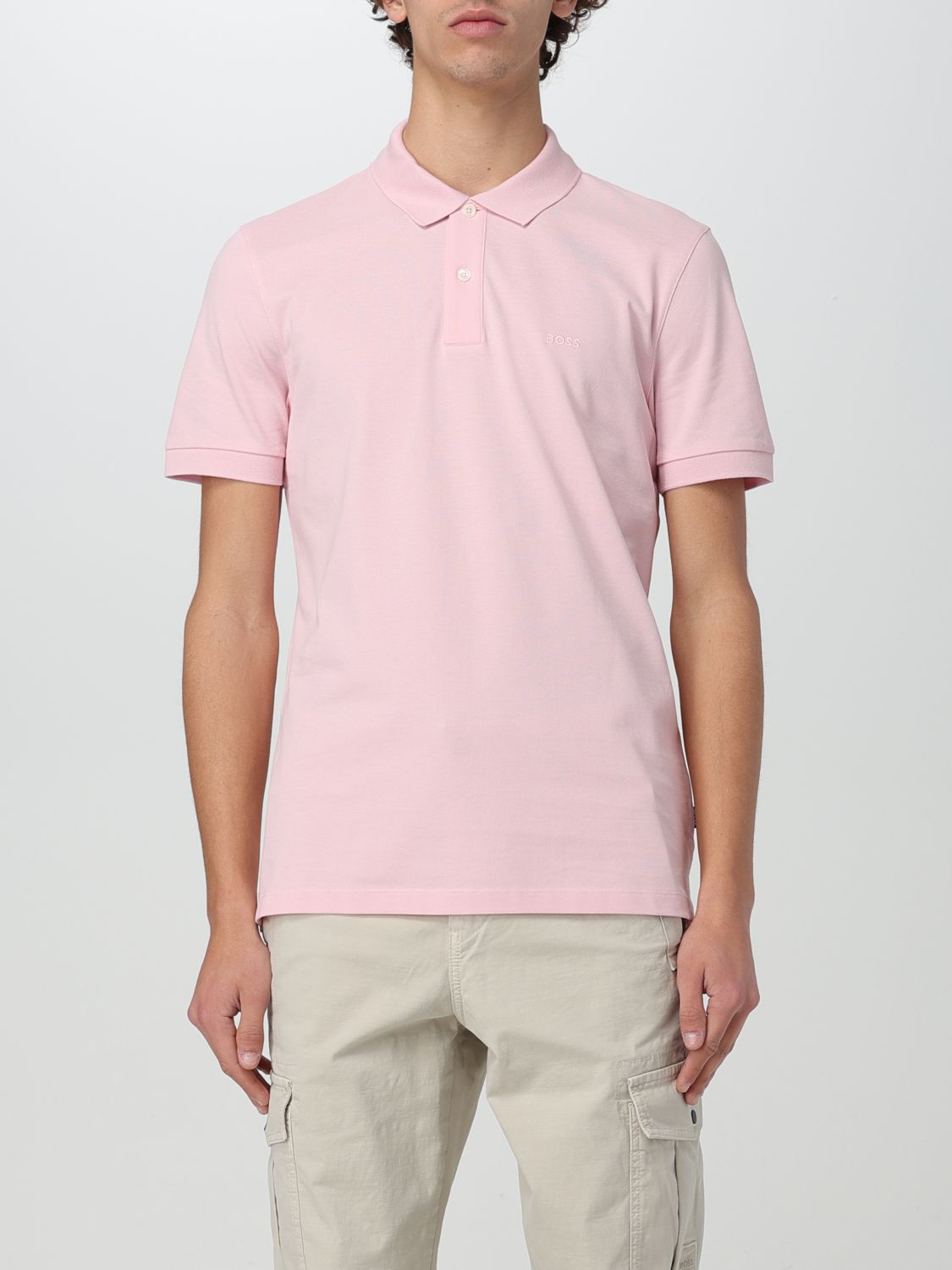 Boss Polo Shirt Men Beige