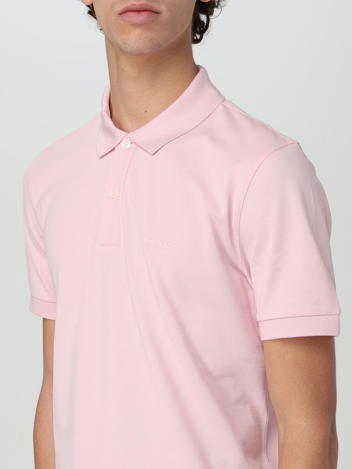 Boss Polo Shirt Men Beige