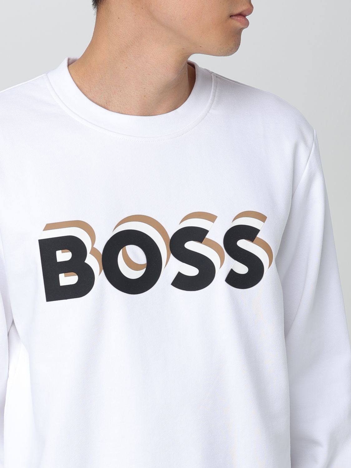 Boss Sweatshirt Men Beige