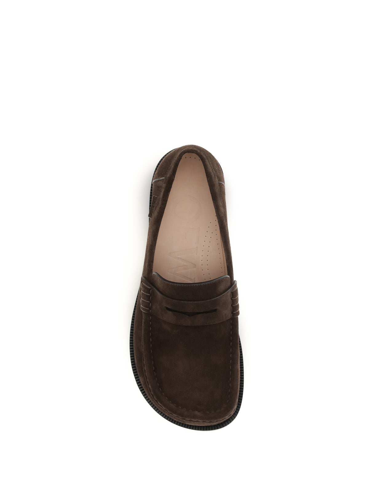 Loewe Campo suede calfskin Loafers - Dark Brown