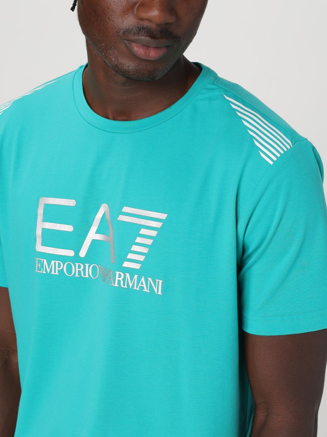 Ea7 T Shirt Men Yellow