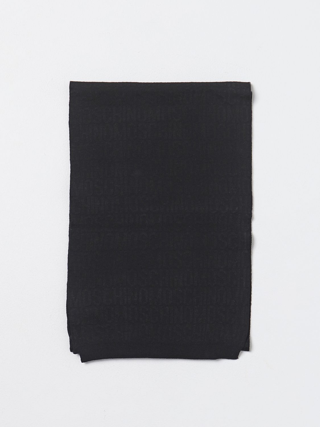スカーフ MOSCHINO COUTURE Woman Scarf Black 93538272 1555 Moschino Couture Scarf Woman Black – Modishus