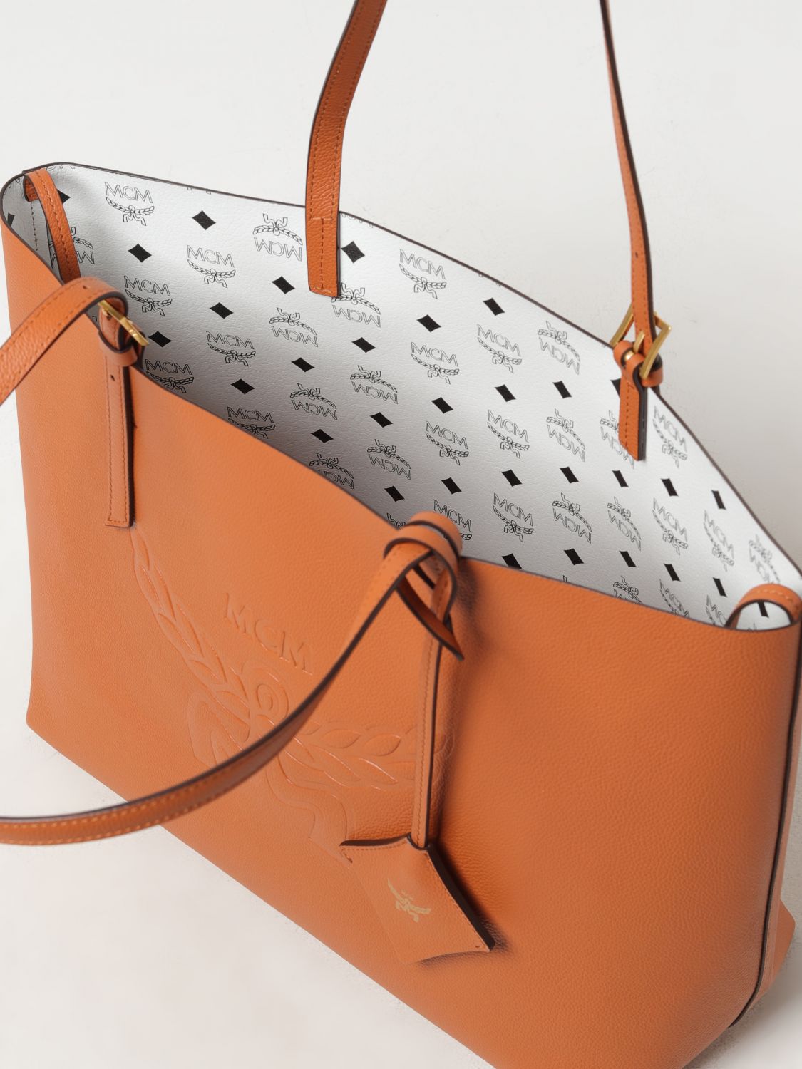 Mcm Tote Bags Woman Camel