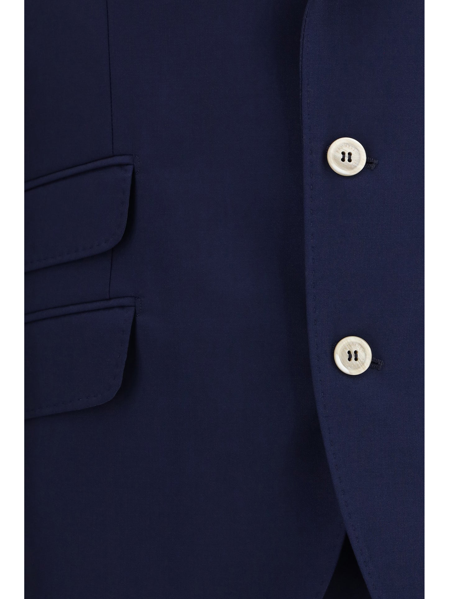 Brunello Cucinelli Single-breasted Suit with peak lapels - Navy