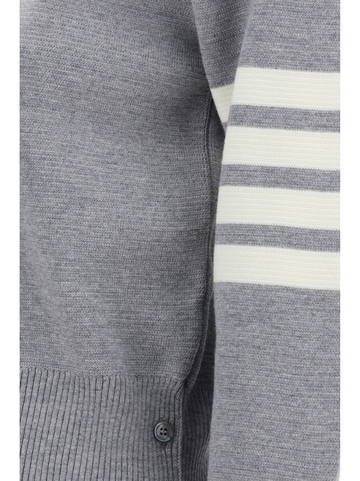 Thom Browne Virgin wool Sweater - Lt Grey