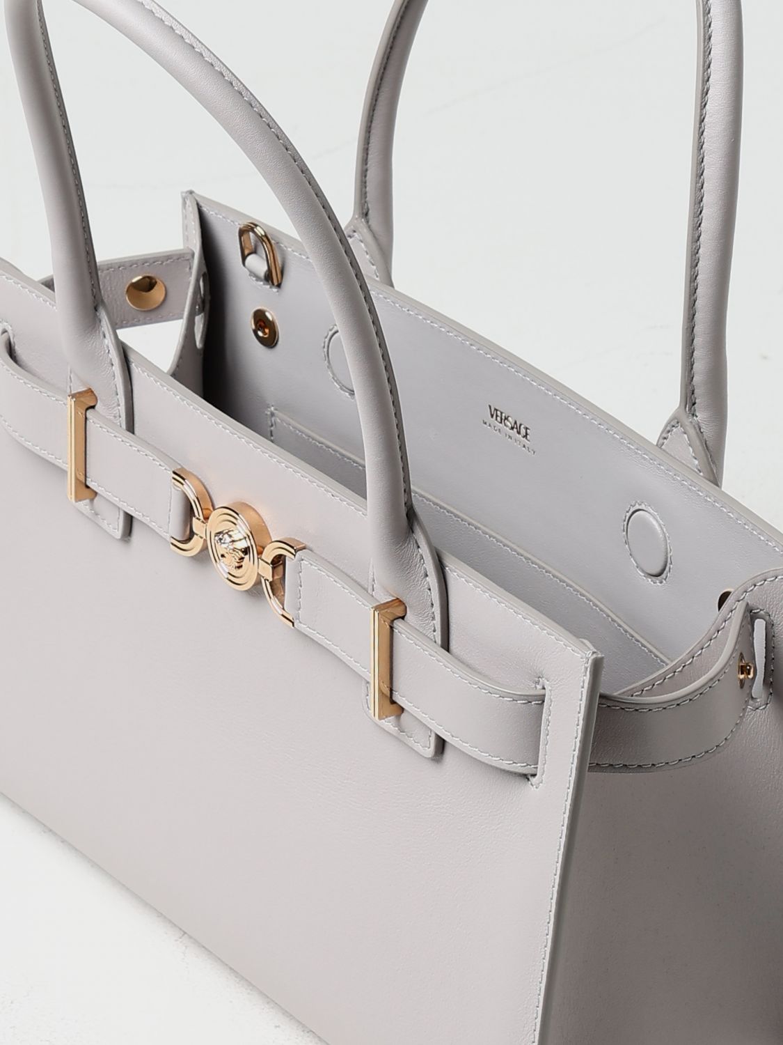 Versace Handbag Woman Grey