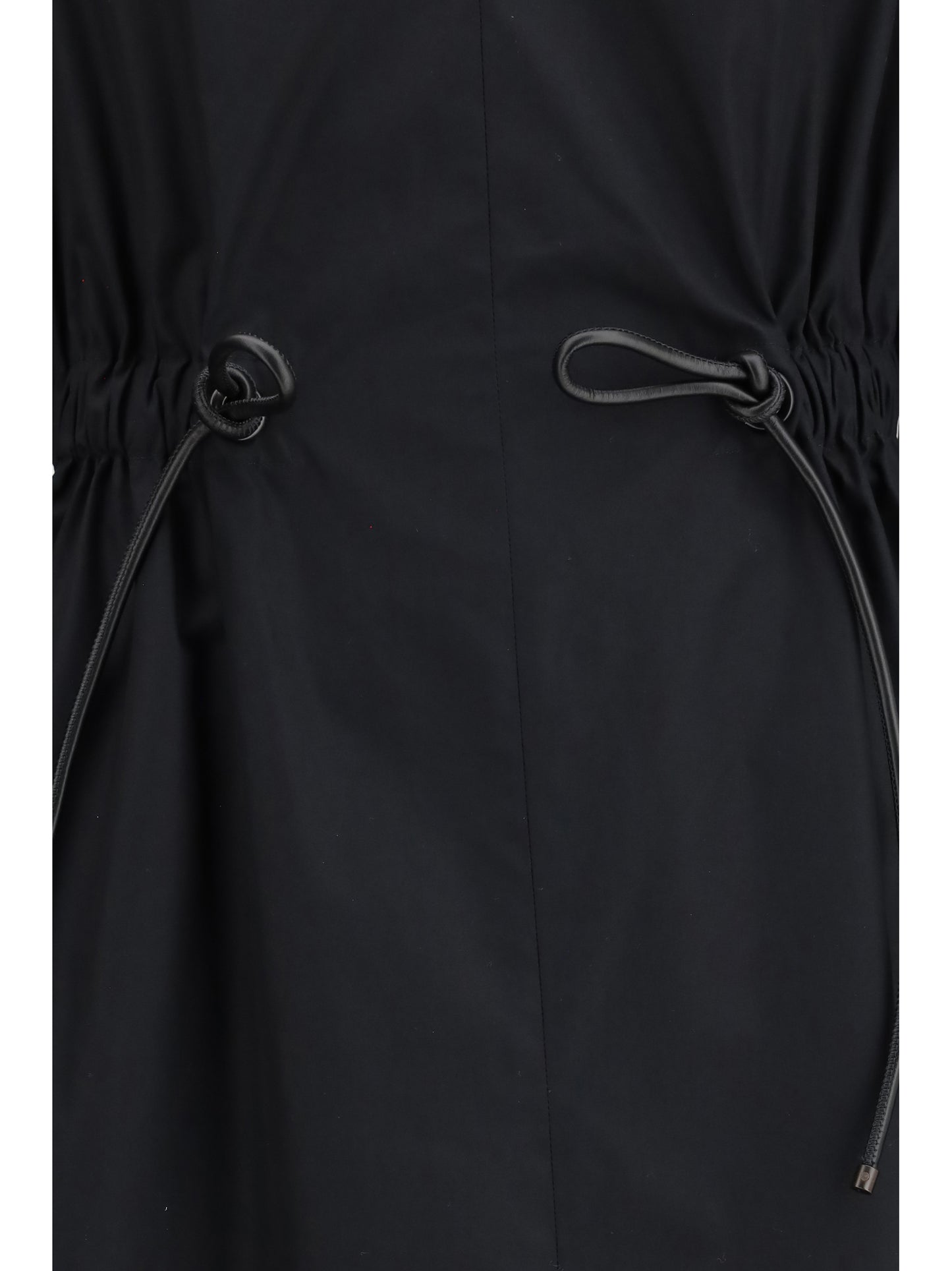 Max Mara Pedaggi midi Dress in cotton poplin - Black