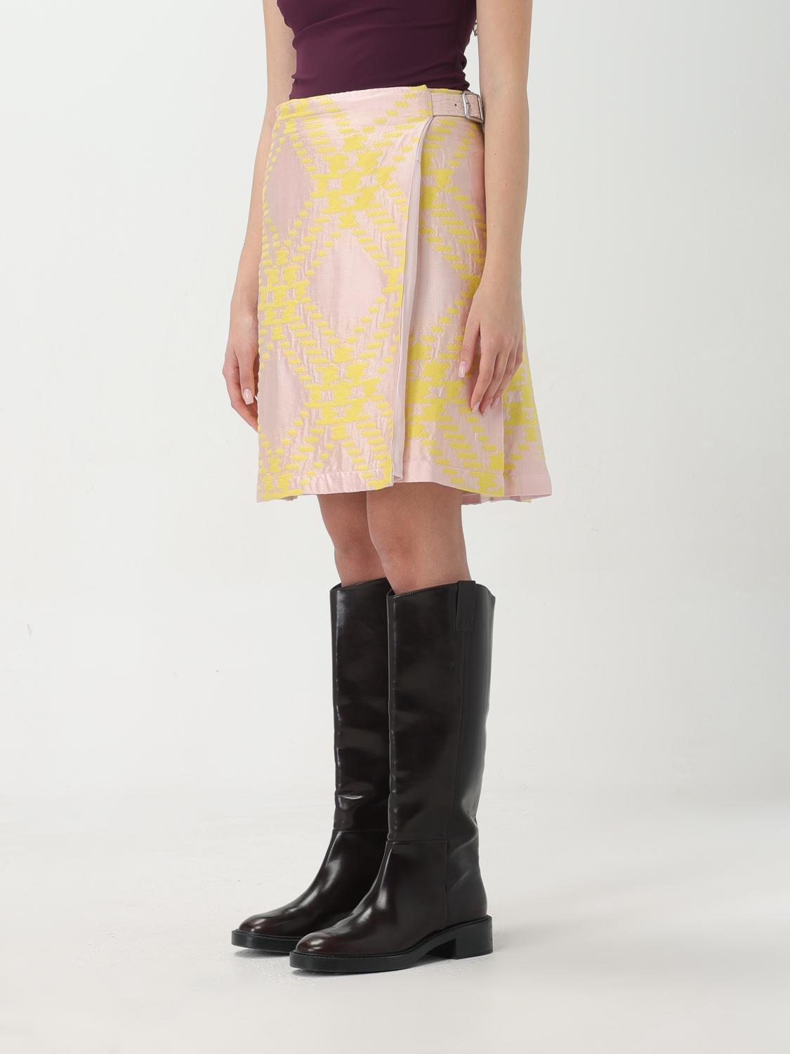 Burberry Skirt Woman Yellow