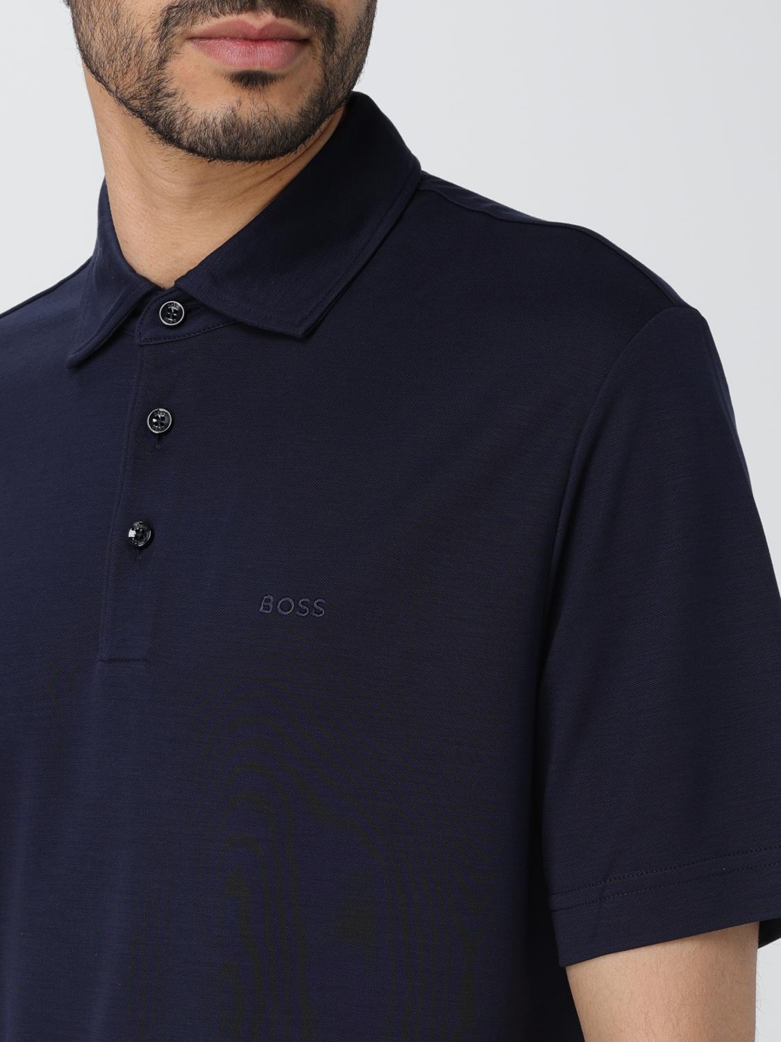 Boss Polo Shirt Men Blue