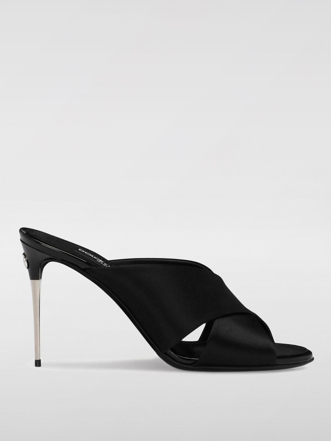 シューズ・サンダルその他 DOLCE & GABBANA Woman Heeled sandals Black CR1738AV799 8B956 Polished calfskin sandals in Black for Women | Dolce&Gabbana® US