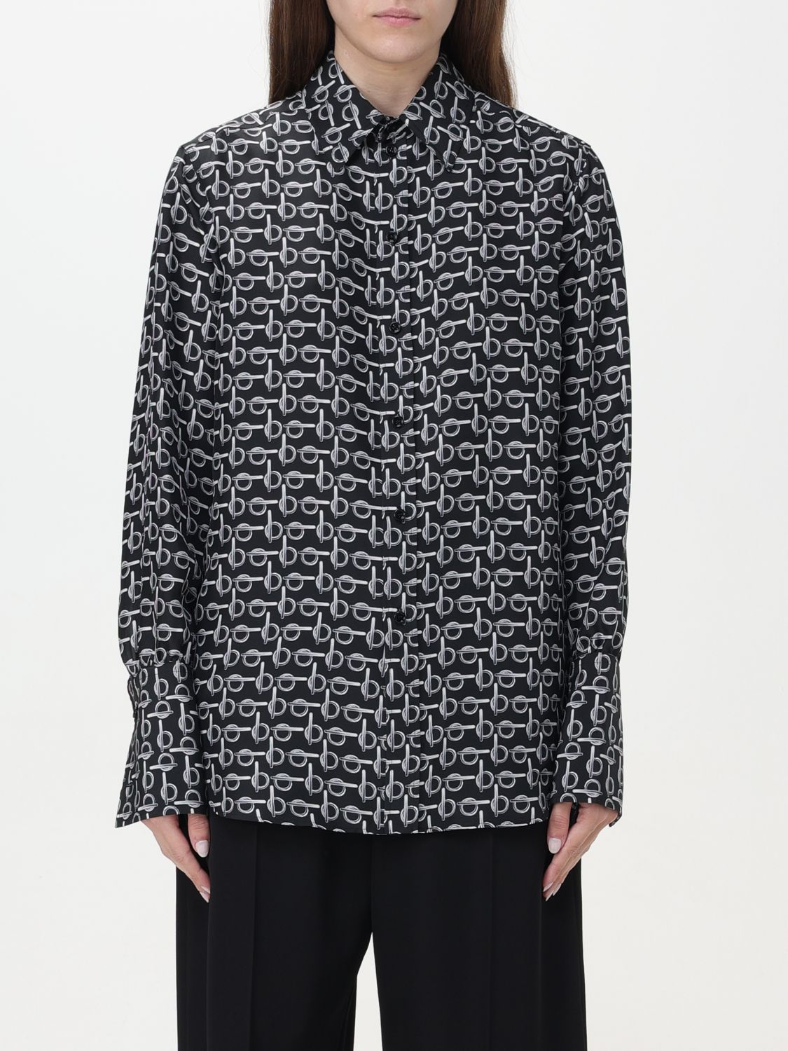 Burberry Shirt Woman Silver