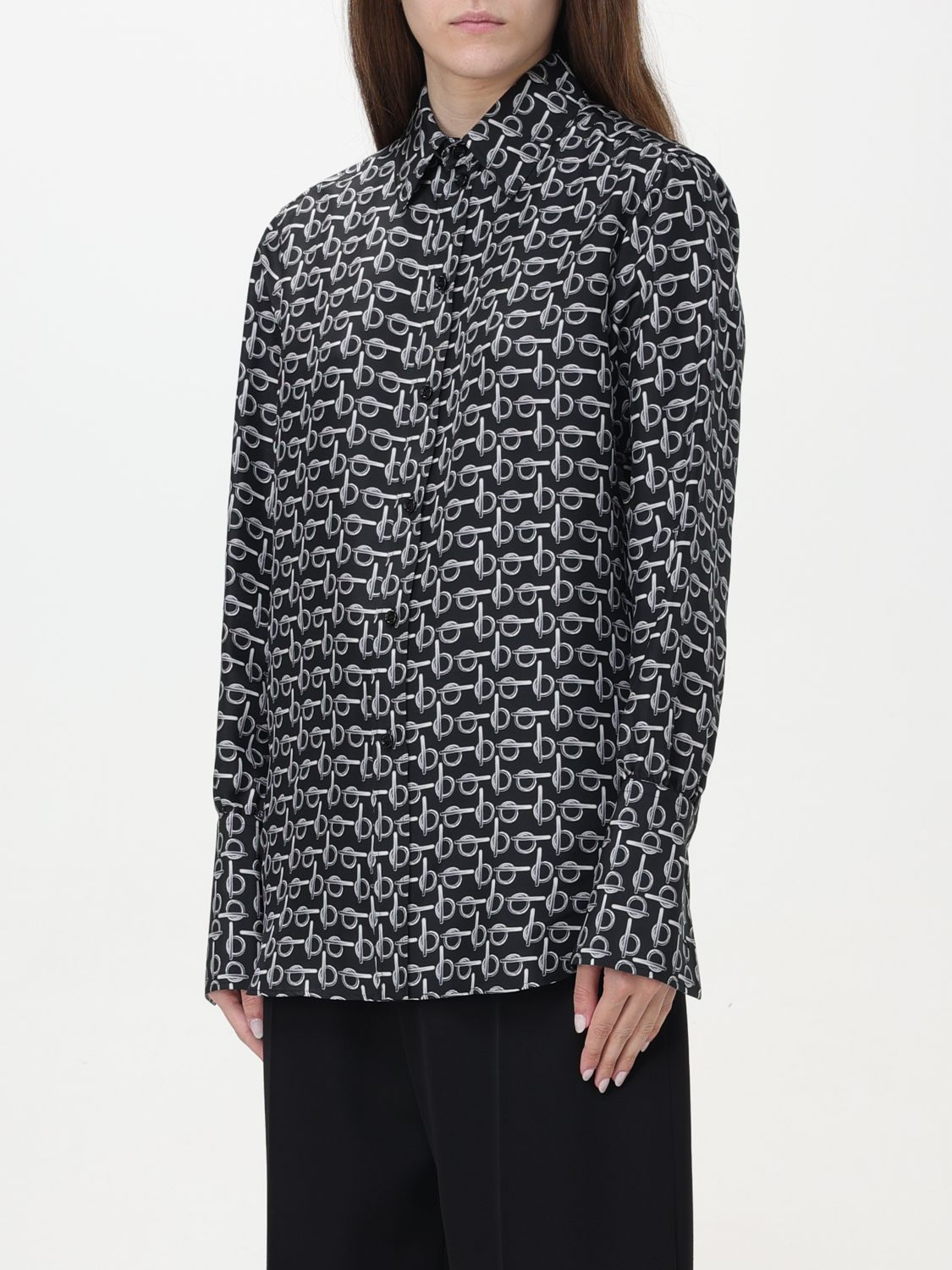 Burberry Shirt Woman Silver