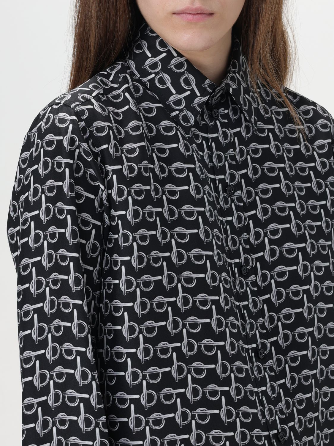 Burberry Shirt Woman Silver