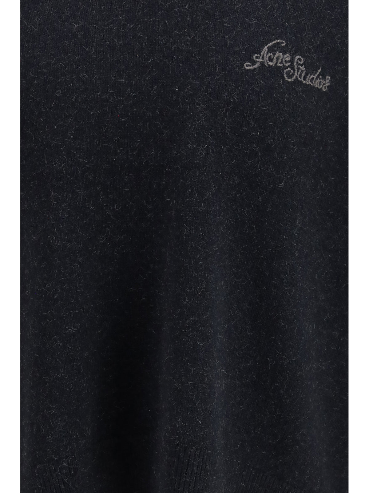 Acne Studios Camel hair V-neck Sweater - Black