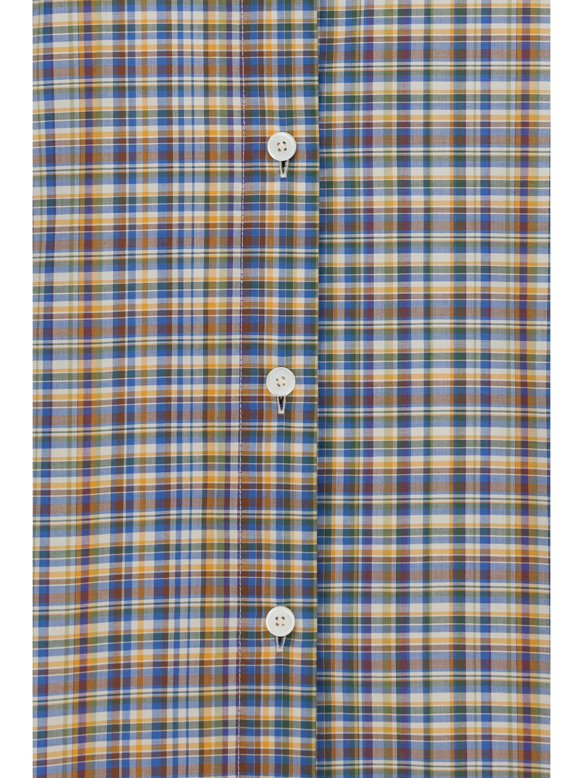 Toteme Classic cotton Shirt - Blue/Orange